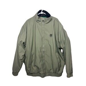 UPS Employee Bomber Jacket Lightweight Size M Green Full Zip Logo Employee XL